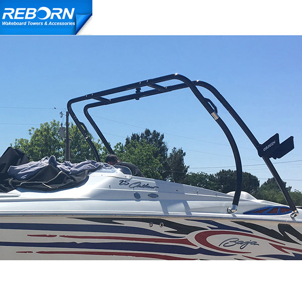 Reborn Thrust V4 Wakeboard Tower Glossy Black/White - Available Now