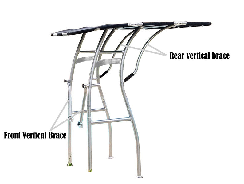 Dolphin Pro3 Extreme Heavy Duty T top anodised frame W/ black canopy