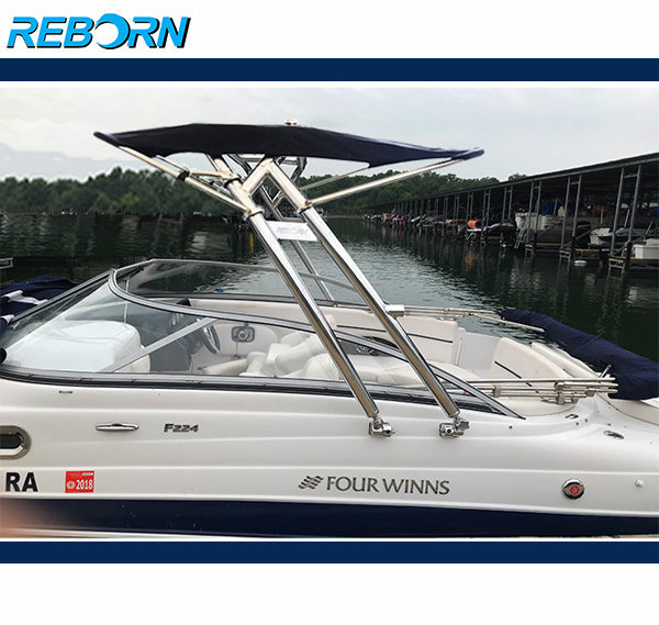 Reborn Pro3 Foldable Towder Bimini Black Canopy- 2200V