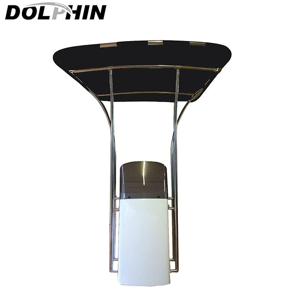 Dolphin 1" Stainless Steel Basic T Top - Black Canopy