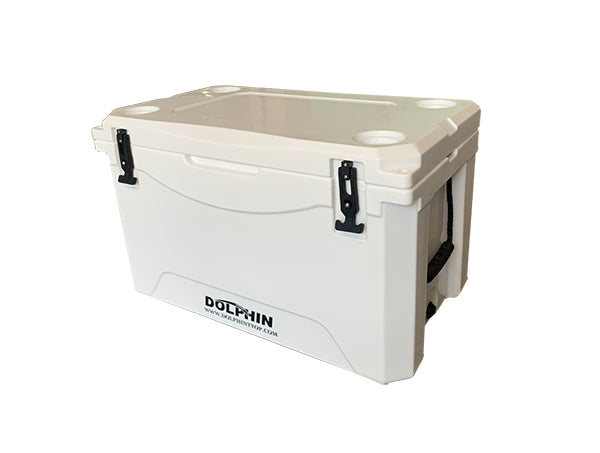 Dolphin OEM 85QT (80L) Marine Grade Fishing Cooler - White