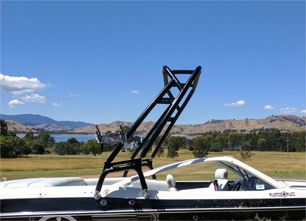 Reborn LaunchX Wakeboard Tower Glossy Black